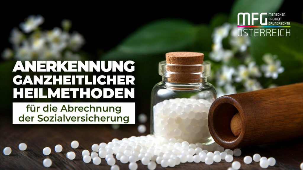 Die MFG setzt sich für alternative Heilmethoden im österreichischen Gesundheitssystem ein. Sie glauben, dass diese Änderung unser Gesundheitssystem entlasten und Patienten finanziell helfen könnte. Sie arbeiten daran, dass mehr Menschen Zugang zu diesen Methoden haben, ohne zusätzliche Kosten tragen zu müssen.