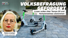 Leihscooter, Tempo 30-Zonen, Rückbau von Parkplätzen: Jetzt sollen die Linzer Bürger entscheiden!
